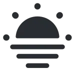 Sun Fog SVG Icon